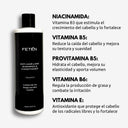 niacinamida, vitaminas y antioxidantes como principios activos del champú anticaída de FETĒN para fortalecer el pelo del hombre