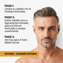 Modo de empleo del champú y sérum anticaída de FETĒN para aplicarlo al cabello que fortifica y densifica