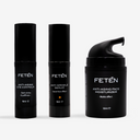 Set cansancio para hombre, con sérum de vitamina c, contorno de ojos y crema antiarrugas con efecto mate