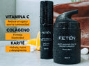 Principios activos del contorno de ojos y la crema facial con vitamina c, colágeno y karité