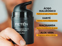 Crema hidratante antiarrugas para la cara del hombre, con ácido hialurónico, karité, niacinamida y aloe vera