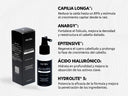 Principios activos del Sérum Anticaída de FETĒN con Capilia Longa que reduce la caída del cabello en un 89% y ácido hialurónico